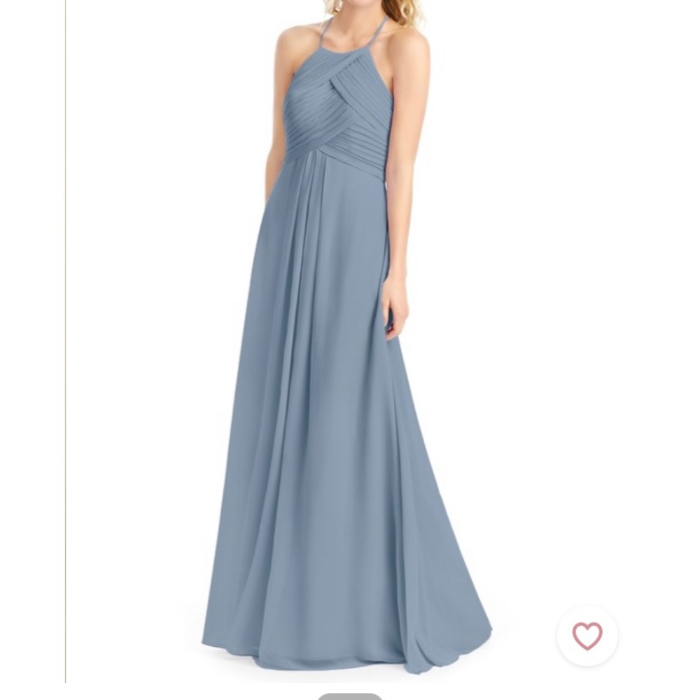 NWT Azazie Ginger Dress - Dusty Blue - Size 6